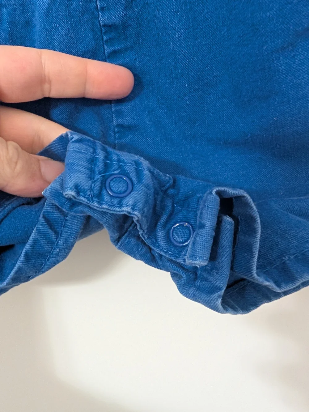 Vintage OshKosh B'gosh Vestbak Blue Shortalls Overalls 24M USA